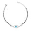 Silver Evil Eye Marquise Hand Mangalsutra Bracelet