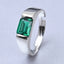 CLARA Real 925 Sterling Silver Emerald Band Ring