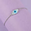 CLARA 925 Sterling Silver Evil Eye Marquise Bracelet