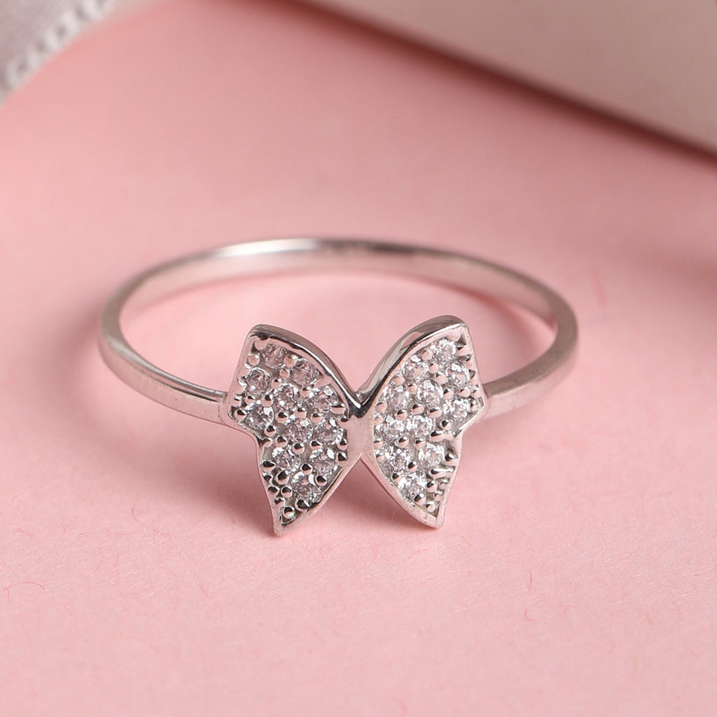 CLARA 925 Sterling Silver Butterfly Ring
