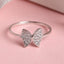 CLARA 925 Sterling Silver Butterfly Ring