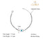 CLARA 925 Sterling Silver Evil Eye Marquise Hand Mangalsutra Bracelet