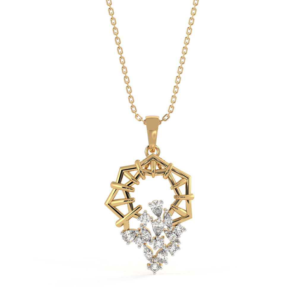 CLARA 925 Sterling Silver Alba Pendant Chain Necklace