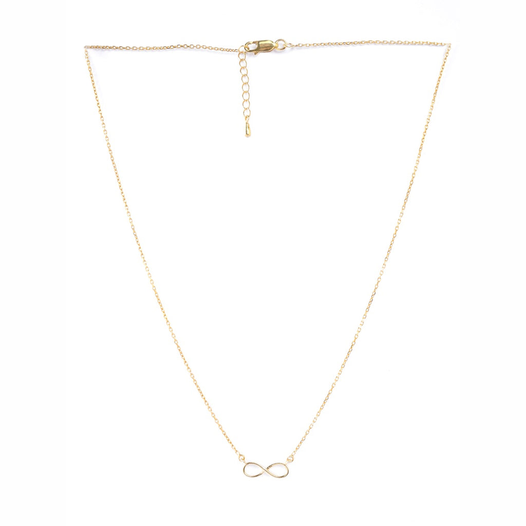 Silver Yusra Infinity Pendant Chain Necklace