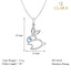 CLARA 925 Sterling Silver Rabbit Pendant Chain Necklace