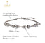 CLARA Made with Swiss Zirconia 925 Sterling Silver Giana Solitaire Bracelet Gift for Women and Girls