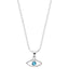 Silver Evil Eye Bella Pendant Chain Necklace