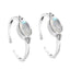 Silver Moonstone Toe Rings Pair