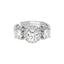 Silver Solitaire Wedding Ring