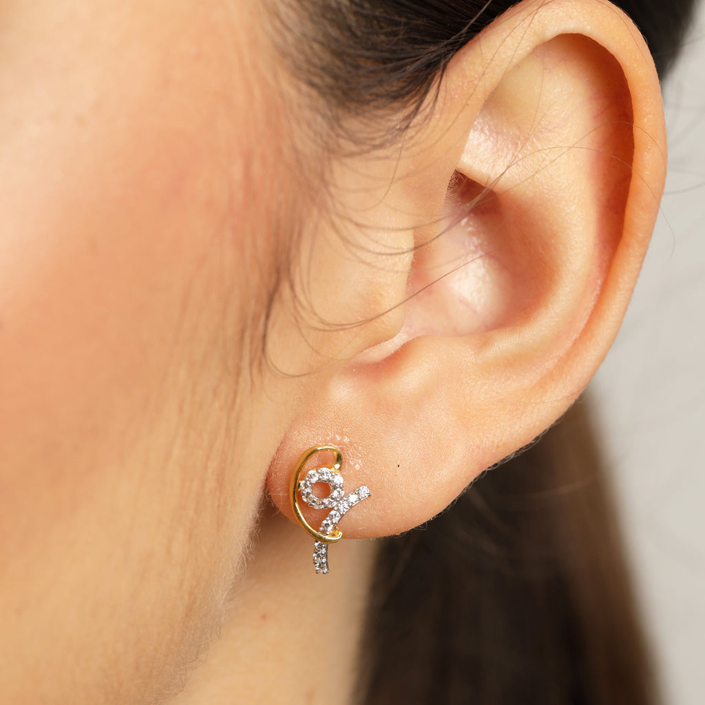 CLARA 925 Sterling Silver Zion Earrings with Screw Back