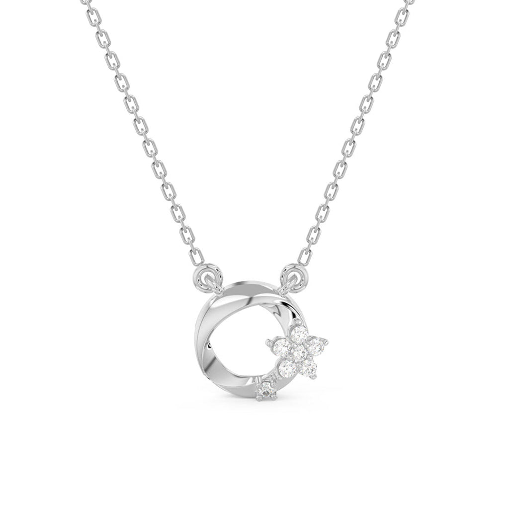 CLARA 925 Sterling Silver Jules Pendant Earring Chain Jewellery Set