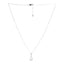 Silver Teardrop Pendant Chain