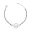 Silver Evil Eye Circle Hand Mangalsutra Bracelet