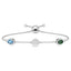 Silver solitaire Hand Bracelet