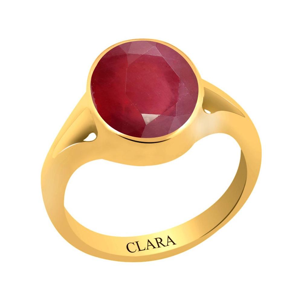 Certified Ruby Premium Manik Zoya Panchdhatu Ring 5.5cts or 6.25ratti
