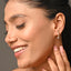 CLARA 925 Sterling Silver Twisted Hoop Bali Earrings