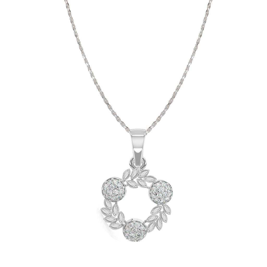 CLARA 925 Sterling Silver Alma Pendant Chain Necklace