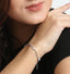 CLARA Made with Swiss Zirconia 925 Sterling Silver Pia Solitaire Bracelet Gift for Women and Girls