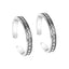 Silver Drops Toe Rings Pair, Oxidised