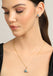 CLARA 925 Sterling Silver Melba Pendant Earring Chain Jewellery Set