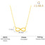 Silver Yusra Infinity Pendant Chain Necklace