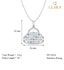 CLARA 925 Sterling Silver Handbag Pendant Chain Necklace 