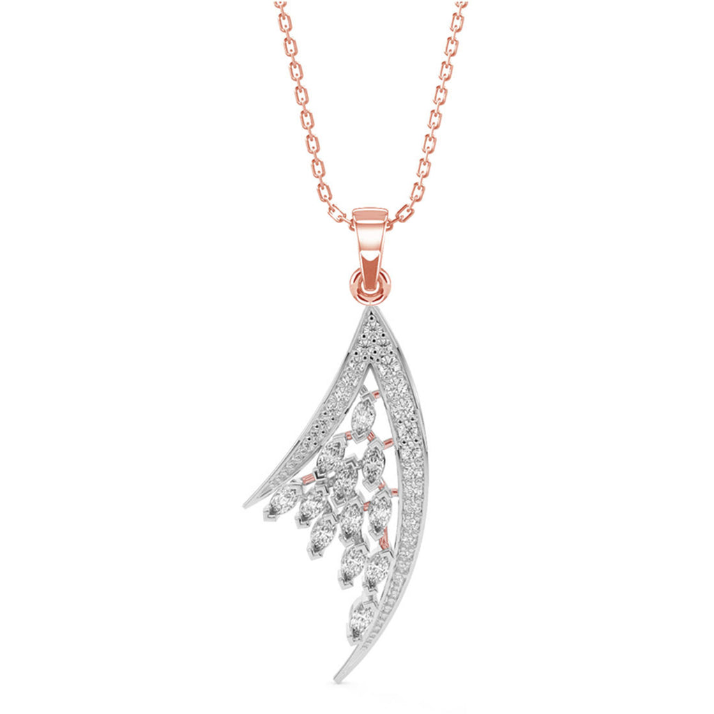 CLARA 925 Sterling Silver Lily Pendant Chain Necklace