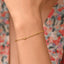 CLARA 925 Pure Silver Golden Ball Chain Bracelet