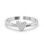 CLARA Pure 925 Sterling Silver  Minimal Heart Finger Ring