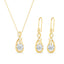 Silver Ceci Solitaire Jewellery Set