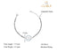 CLARA 925 Sterling Silver Evil Eye Circle Hand Mangalsutra Bracelet