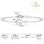 CLARA 925 Pure Silver Real Pearl Hand Bracelet