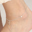CLARA 925 Sterling Silver Minimal Anklet Payal ( Single ) Adjustable Chain Gift for Women and Girls