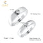CLARA Pure 925 Sterling Silver Classic Adjustable Couple Band, Promise Rings for Lovers