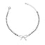 Silver Bow Hand Mangalsutra Bracelet