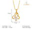 CLARA 925 Sterling Silver Eden Pendant Chain Necklace