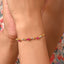 CLARA 925 Pure Silver Golden Ruby Hand Bracelet