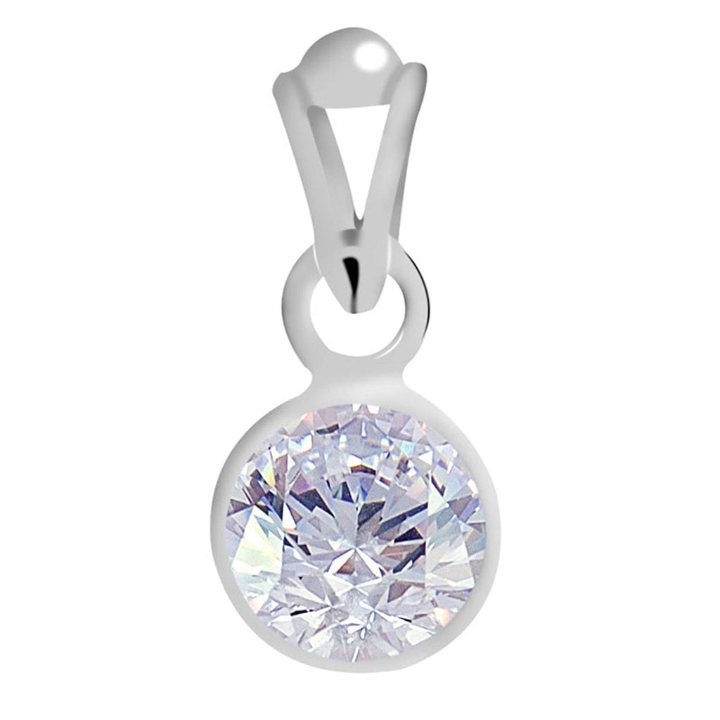 Certified Zircon Silver Pendant 8.3cts or 9.25ratti