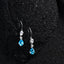 CLARA 925 Sterling Silver Pear Solitaire Earrings