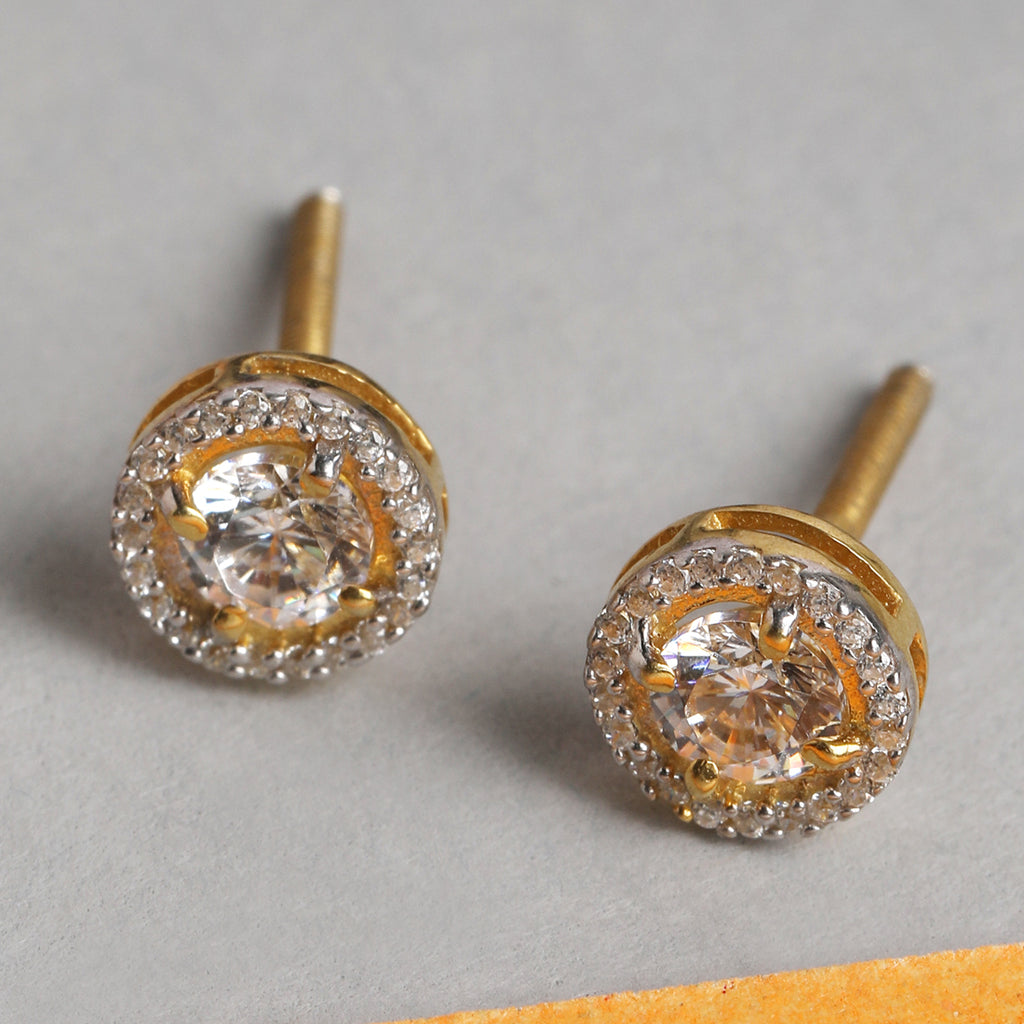 CLARA 925 Sterling Silver Talia Earrings with Screw Back