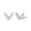 Silver V Studs Earrings