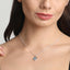 CLARA 925 Sterling Silver Heart Pendant Chain Necklace