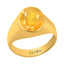 Certified Yellow Sapphire Pukhraj Bold Panchdhatu Ring 3cts or 3.25ratti