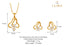 CLARA 925 Sterling Silver Eden Pendant Earring Chain Jewellery Set