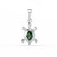 Silver Good Luck Tortoise Turtle Men Pendant Necklace with Chain or without Chain