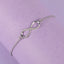 CLARA 925 Sterling Silver Infinity Bracelet