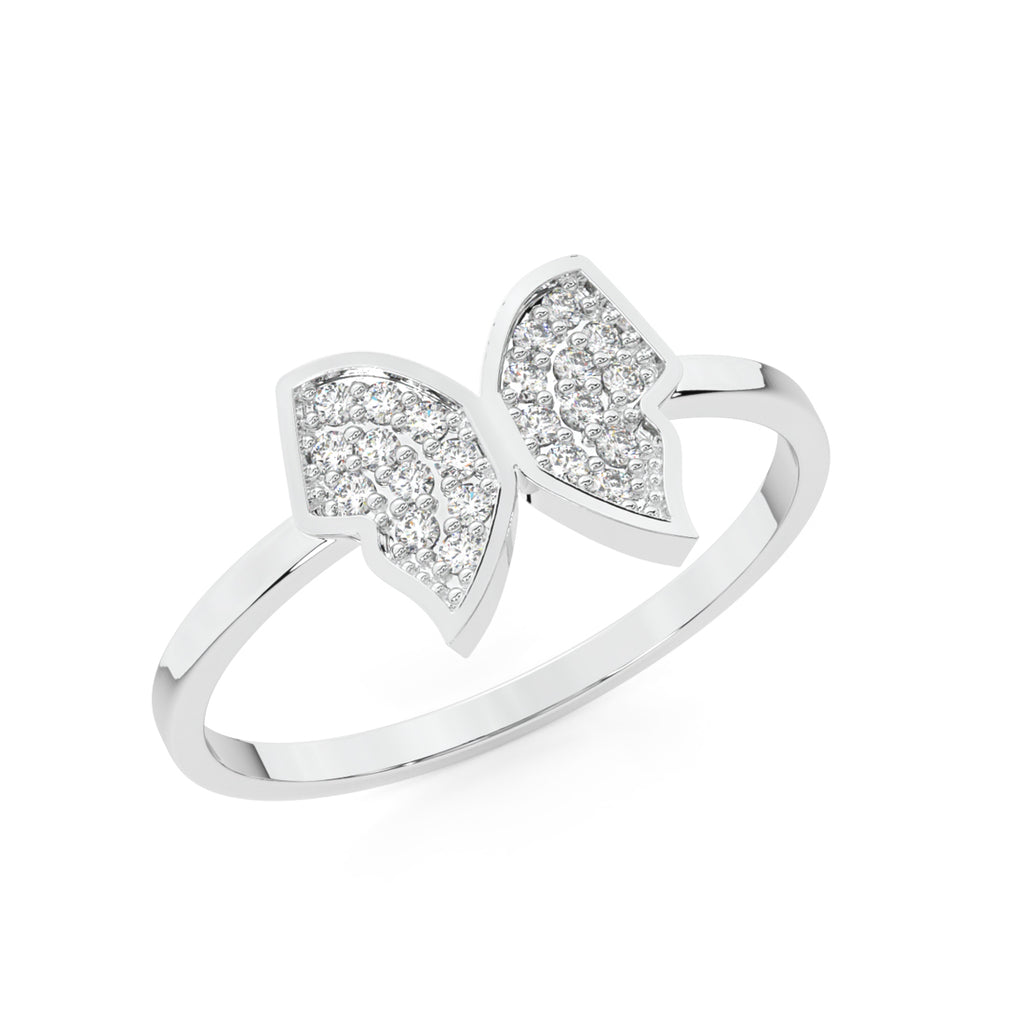 CLARA 925 Sterling Silver Butterfly Ring