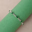 CLARA 925 Pure Silver Green Infinity Hand Bracelet