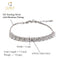 CLARA Made with Swiss Zirconia 925 Sterling Silver Siena Solitaire Bracelet Gift for Women and Girls