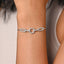 CLARA 925 Pure Silver Designer Hand Bracelet
